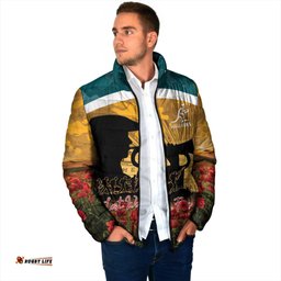 Personalised Wallabies ANZAC Day Padded Jacket Last Post Poppy Lest We Forget LT14