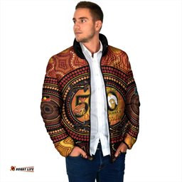 NAIDOC Week 2026 Personalised Padded Jacket 50 Years of Deadly Lizard Kangaroo Aboriginal Art LT14