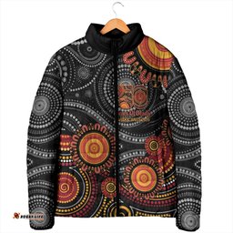 NAIDOC Week 50 Years Deadly Personalised Padded Jacket Aboriginal Art LT14