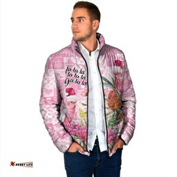 Sweet Pink Cockatoos Aussie Santa Padded Jacket Australia Christmas Vibes LT9