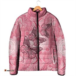 Personalized Pink Butterfly Spirit Padded Jacket Australias Breast Cancer Awareness LT9