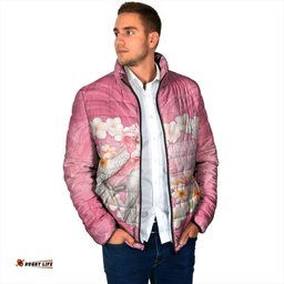 Personalised Pink Galah Australia Valentine's Day Padded Jacket I Love You With All My Heart LT14
