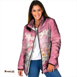 Personalised Pink Galah Australia Valentine's Day Padded Jacket I Love You With All My Heart LT14