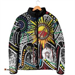 NAIDOC 50 Years of Deadly Personalised Padded Jacket Aboriginal Dot Art LT9