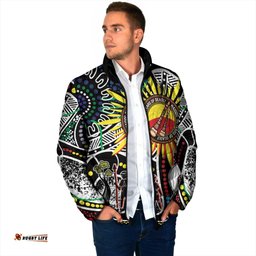 NAIDOC 50 Years of Deadly Personalised Padded Jacket Aboriginal Dot Art LT9