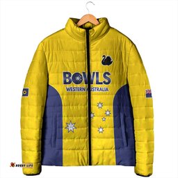 Western Australia Lawn Bowls Custom Padded Jacket Aussie Minimalist Style LT9