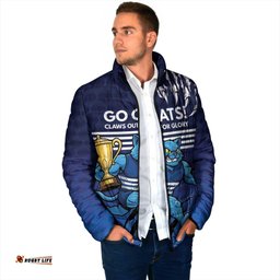 Personalised Geelong Pride Padded Jacket Claws Out for Glory LT9