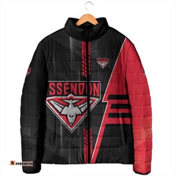 Personalized Essendon Bombers Padded Jacket Modern Geometric Sports Graphic Style TS04