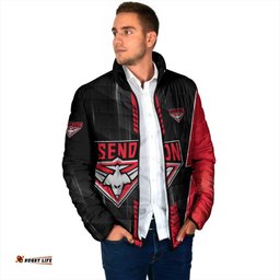 Personalized Essendon Bombers Padded Jacket Modern Geometric Sports Graphic Style TS04