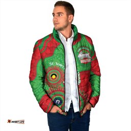 Rabbitohs NAIDOC Week 2026 Personalised Padded Jacket 50 Years of Deadly Aboriginal Art LT14