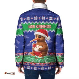 New Zealand Christmas Padded Jacket Have Yourself A Kiwi-tastic Christmas LT05