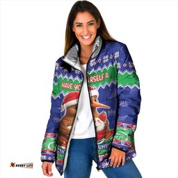 New Zealand Christmas Padded Jacket Have Yourself A Kiwi-tastic Christmas LT05