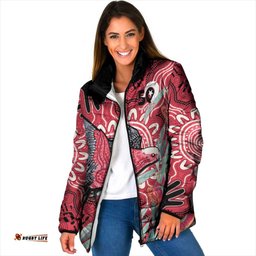 Personalised Australia Galah NAIDOC Week 2026 Padded Jacket 50 Years of Deadly Aboriginal Art LT14