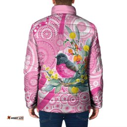 Pink Robin Aboriginal Inspired Padded Jacket LT9