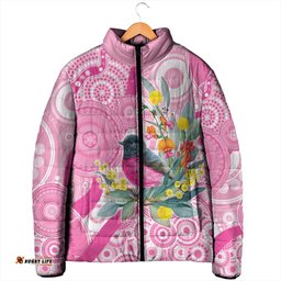 Pink Robin Aboriginal Inspired Padded Jacket LT9