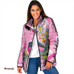 Pink Robin Aboriginal Inspired Padded Jacket LT9