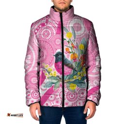 Pink Robin Aboriginal Inspired Padded Jacket LT9