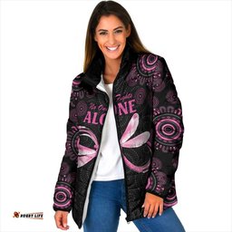 Personalized Pink Dragonfly Aboriginal of Hope Padded Jacket Australias Breast Cancer Awareness LT9