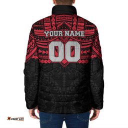 Personalized Essendon Bombers Padded Jacket Polynesian Tribal Pattern Heritage Football TS04