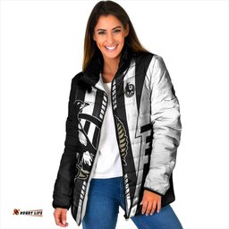 Personalized Collingwood Magpies Padded Jacket Modern Geometric Sports Graphic Style TS04