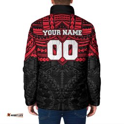 Personalized St Kilda Saints Padded Jacket Polynesian Tribal Pattern Heritage Football TS04