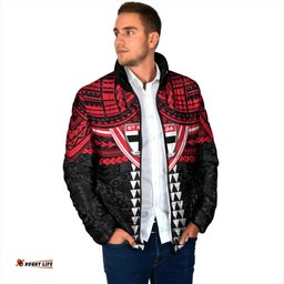 Personalized St Kilda Saints Padded Jacket Polynesian Tribal Pattern Heritage Football TS04
