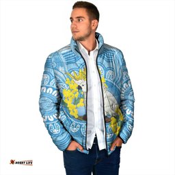 World Diabetes Day Australia Padded Jacket Yellow-crested Cockatoo Golden Wattle Aboriginal LT14