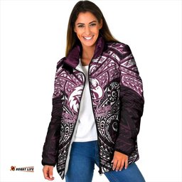 Personalized Manly Warringah Sea Eagles Padded Jacket Polynesian Tribal Pattern Style TS04