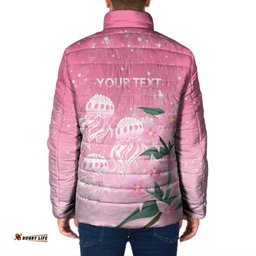 Personalised Pink Boronia of Hope Padded Jacket Australias Fight Against Breast Cancer LT9