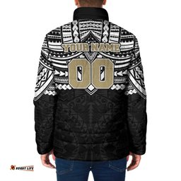 Personalized Collingwood Magpies Padded Jacket Polynesian Tribal Pattern Heritage Football TS04
