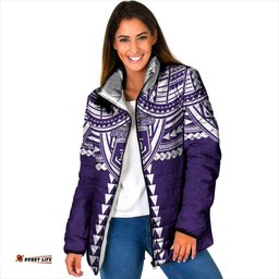 Personalized Fremantle Dockers Padded Jacket Polynesian Tribal Pattern Heritage Football TS04