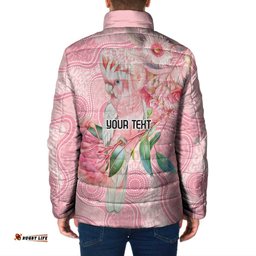 Personalized Pink Galah Fight for Hope and Healing Padded Jacket Australias Breast Cancer Awareness LT9