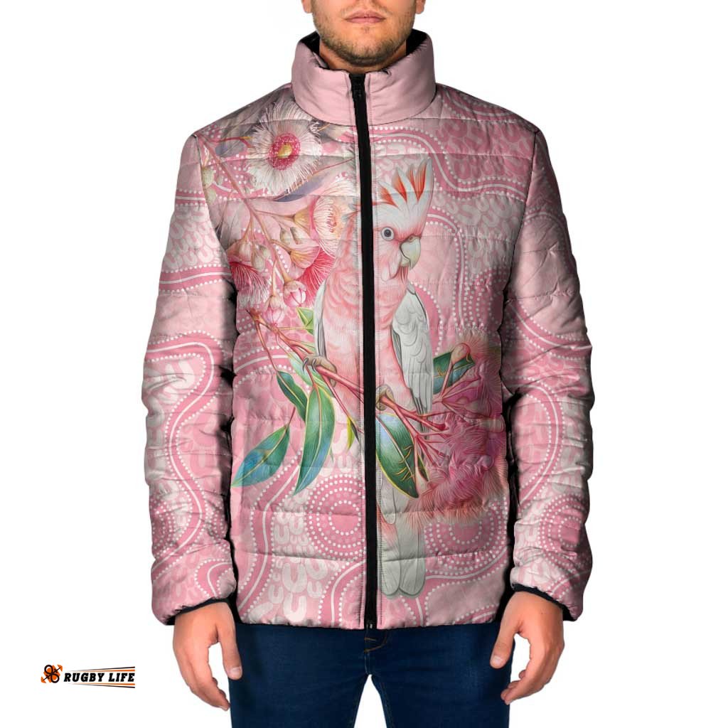 Personalized Pink Galah Fight for Hope and Healing Padded Jacket Australias Breast Cancer Awareness LT9