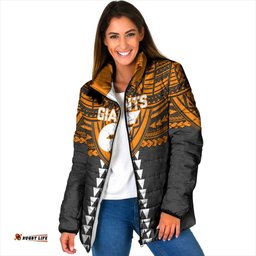 Personalized GWS Giants Padded Jacket Polynesian Tribal Pattern Heritage Football TS04