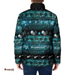 New Zealand Darts Christmas Padded Jacket Merry Xmas Aotearoa Maori Paua Shell LT14