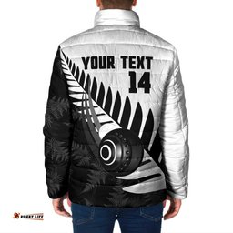 New Zealand Lawn Bowls Custom Padded Jacket Aotearoa Silver Fern LT14