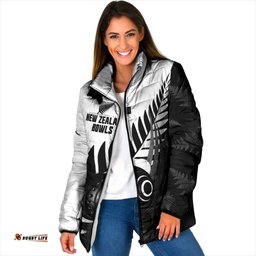 New Zealand Lawn Bowls Custom Padded Jacket Aotearoa Silver Fern LT14