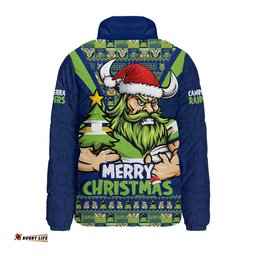 Canberra Raiders Padded Jacket Merry Christmas Festive Spirit Edition