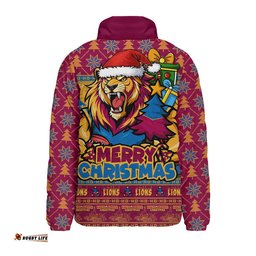 Brisbane Lions Padded Jacket Festive Holiday Merry Christmas Vibe