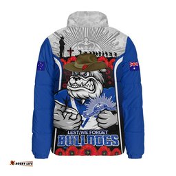 Canterbury-Bankstown Bulldogs Padded Jacket Lest We Forget In Honor And Remembrance