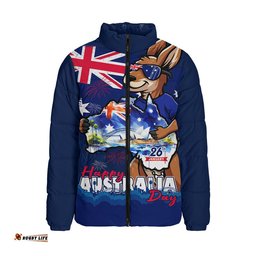 Australia Padded Jacket Australia Day Holiday Kangaroo Pride Celebration