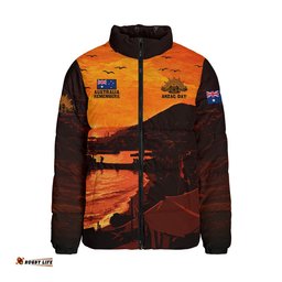 Australia Padded Jacket Australia Remembers In Sacred Dawn