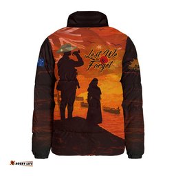 Australia Padded Jacket Australia Remembers In Sacred Dawn