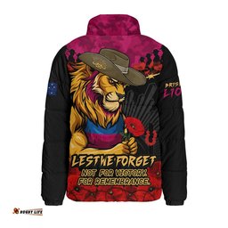 Brisbane Lions Padded Jacket ANZAC Day Not For Victory For Remembrance