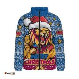 Brisbane Lions Padded Jacket Ugly Christmas Knit Patterns Vintage Jersey