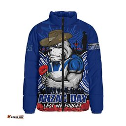 Canterbury-Bankstown Bulldogs Padded Jacket Anzac Day Pride Of Service Eternal Memory