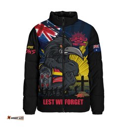 Adelaide Crows Padded Jacket ANZAC Day Honour And Football Legacy