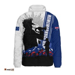 Australia Padded Jacket Remembrance Day Australia Field Of Poppies