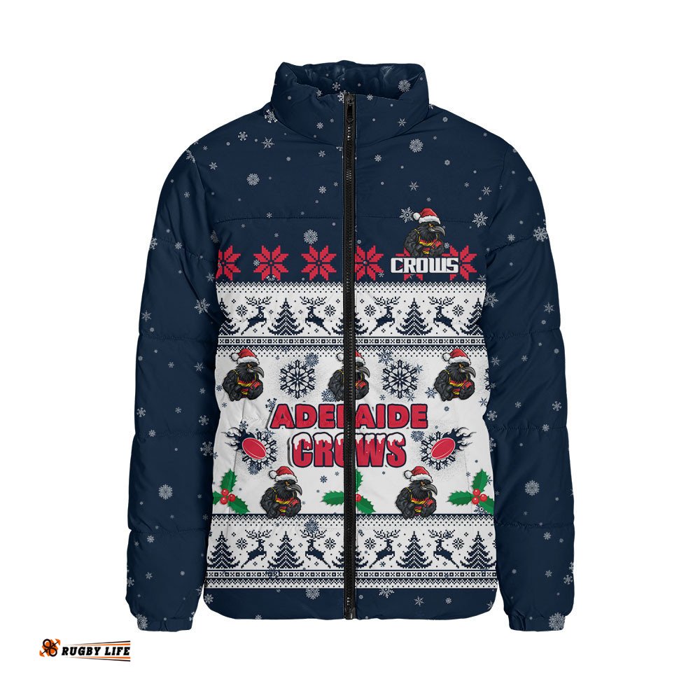 Adelaide Crows Padded Jacket Special Ugly Christmas Holiday Footy Fans