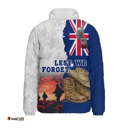 Australia Padded Jacket Two Sides Of Service Anzac Day Remembrance